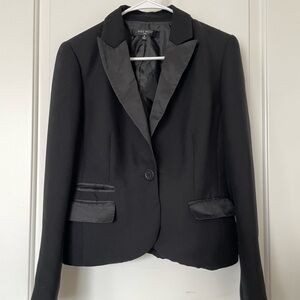 Nine West Black Sport Coat with Notched Lapels